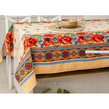 Набір скатертина 110х150, рушник кухня 33х75 6шт. мкл