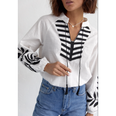 Сорочка вишита 44 S гладдю по молочному		