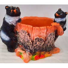 п Пень з ведмежатами цв. висота 16см (2.62)