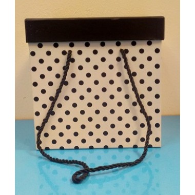 Подарункова коробка "Горох" 20х20х20