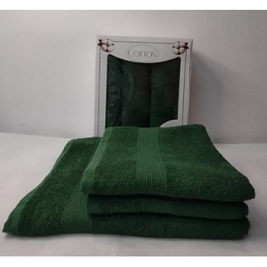 Рушник НАБІР баня(70х140)+2шт обличчя(50х90) 400г/м Узбекистан