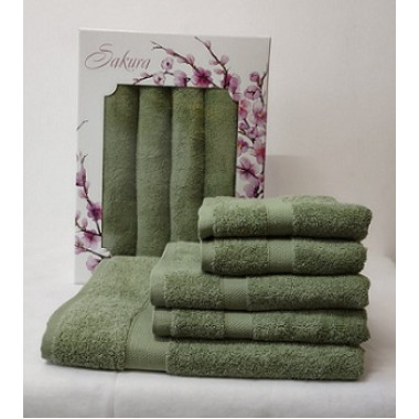 Рушник НАБІР баня(70х140)+2шт обличчя(50х90)+2шт руки(40х70) 500г/м Узбекистан